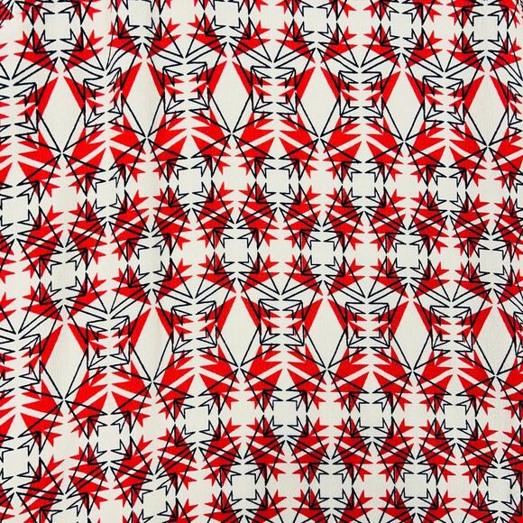 CAbi Mini Slip Dress Size Medium Batik Print V-Neck Summer Tank Shift Red - Picture 6 of 13